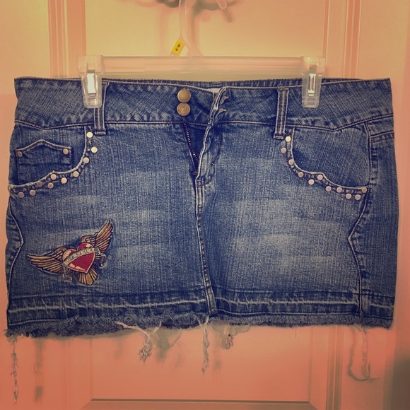No Boundaries Dresses & Skirts - Rock’n Roll Jean Skirt